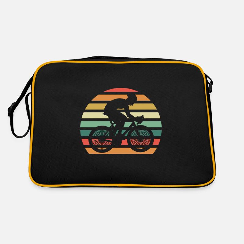 Fahrrad - Retro Tasche - Schwarz/Gold