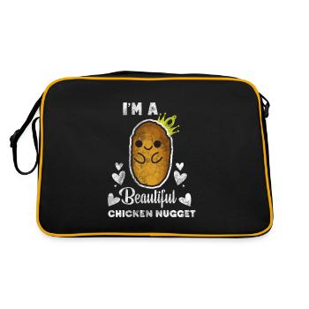 Chicken nugget - Retro Bag - black/gold - Back