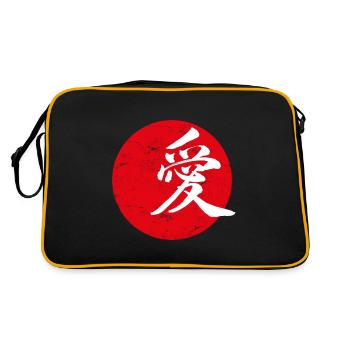 Amour art japonais - Sac Retro - noir/or - Dos