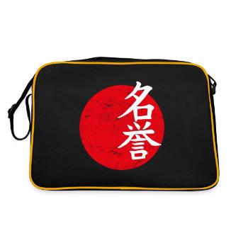 Honorer l'art japonais - Sac Retro - noir/or - Dos