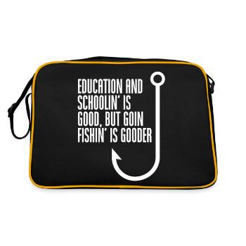 Fishing fishing - Retro Bag - black/gold - Back