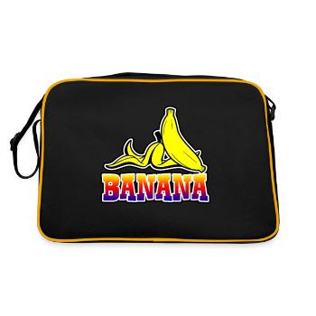 Banana - Banane - Sac Retro - noir/or - Dos