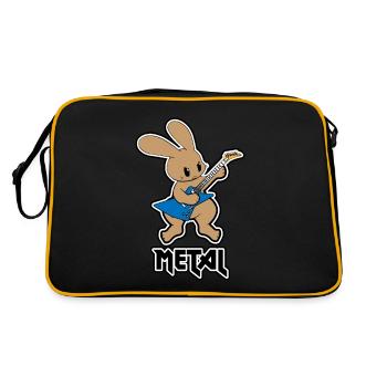 Lapin en métal - Sac Retro - noir/or - Dos