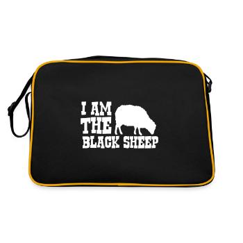 Je suis le mouton noir - mouton noir - Sac Retro - noir/or - Dos
