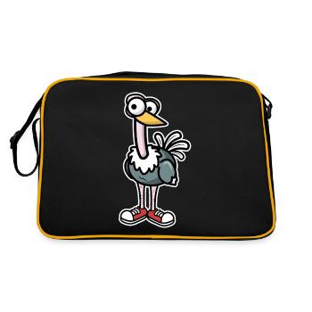 Ostrich - Retro Bag - black/gold - Back
