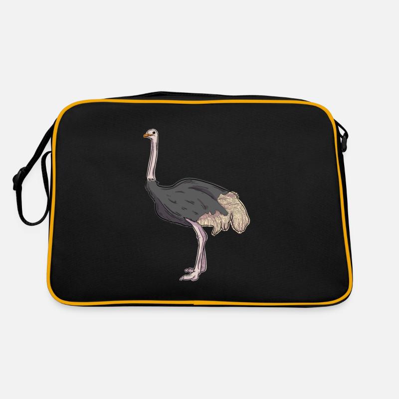 Illustration d'autruche Sac Retro