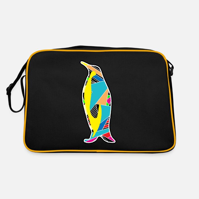 Geometric penguin Retro Bag