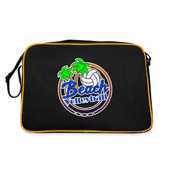 Beach volley plage plage - Sac Retro - noir/or - Dos