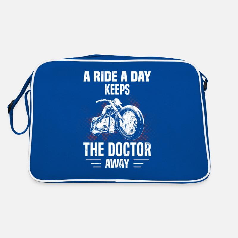 Motorcycle Saying Motorcyclist Biker Retro Bag