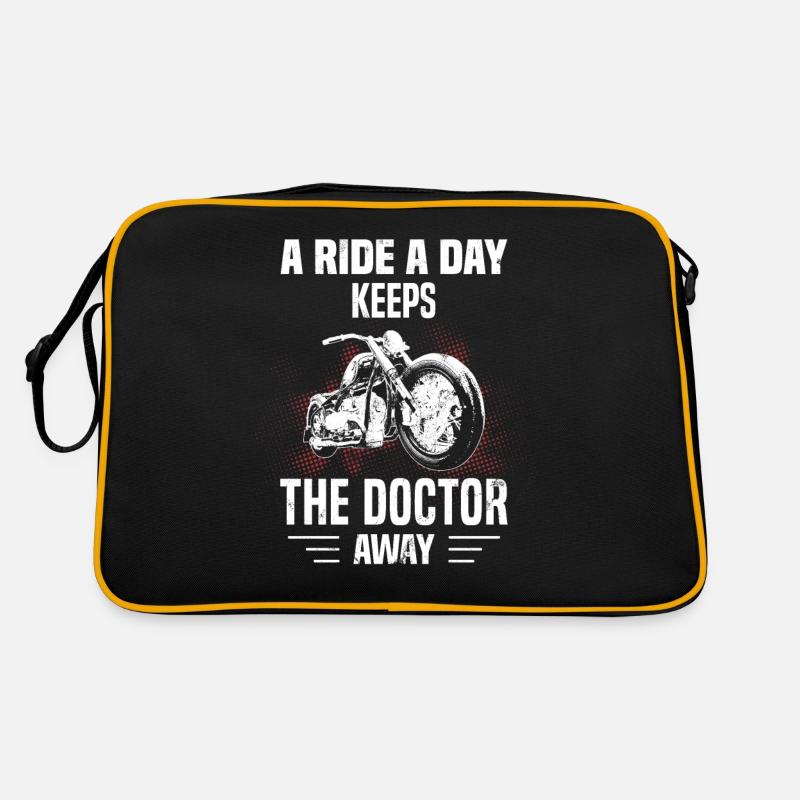 Motorrad Spruch Motorradfahrer Biker Retro Tasche