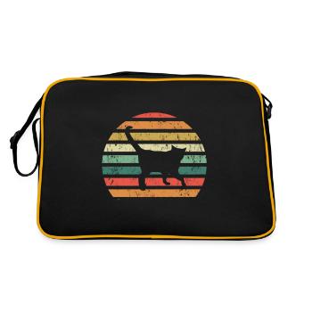 Chat rétro - Sac Retro - noir/or - Dos