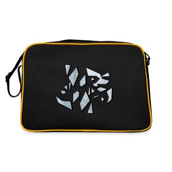 Verre brisé - Broken Glass - Sac Retro - noir/or - Dos