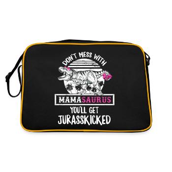 Mama Mamasaurus - Sac Retro - noir/or - Dos