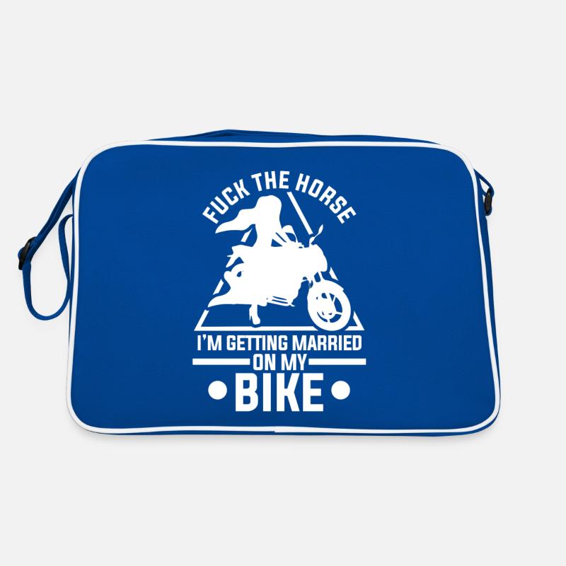 Braut Motorrad Heirat JGA Geschenk Retro Tasche