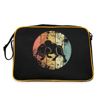 Bulle - Retro Tasche - Schwarz/Gold - Hinten
