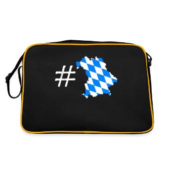 Bavière - Sac Retro - noir/or - Dos