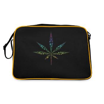 Cannabis Hemp - Retro Bag - black/gold - Back