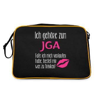JGA mariée demoiselle d'honneur - Sac Retro - noir/or - Dos
