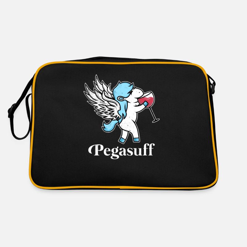 Pegasuff Wein Junggesellinnenabschied Retro Tasche