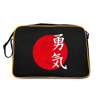 Courage courage culture japonaise culture japonaise - Sac Retro - noir/or - Dos