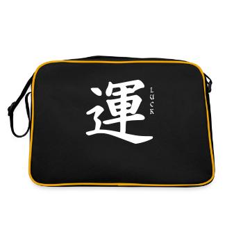 Chance chance culture japonaise du japon - Sac Retro - noir/or - Dos
