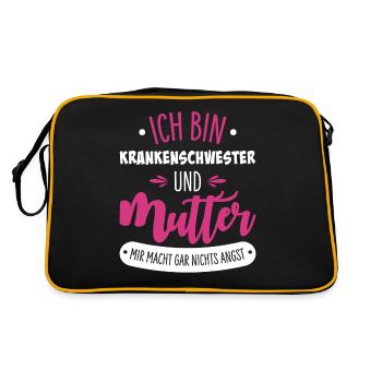 Infirmière Maman - Sac Retro - noir/or - Dos
