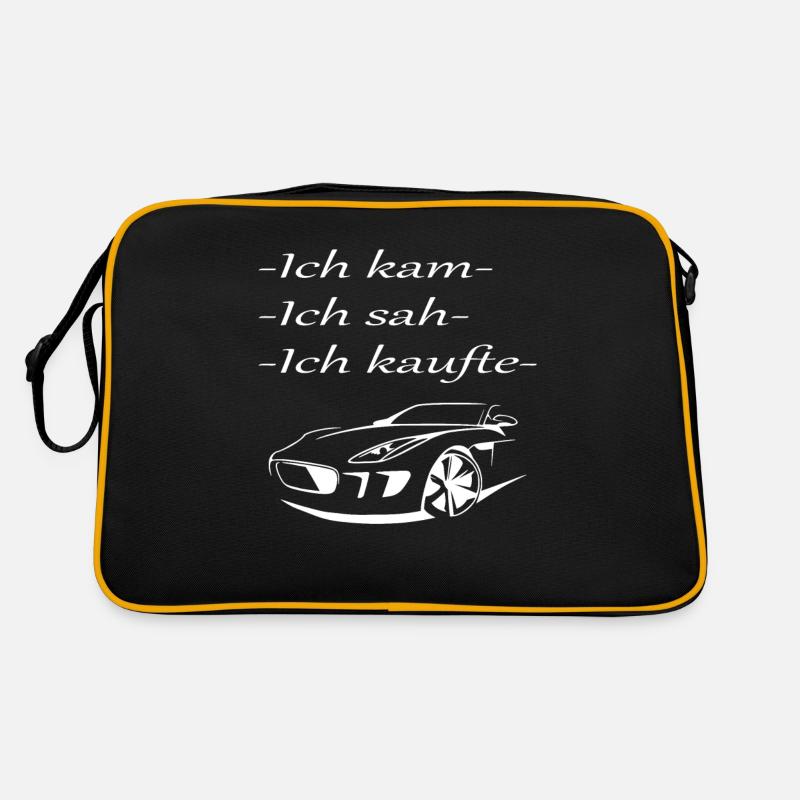 Käufer Kaufen Auto - Retro Tasche - Schwarz/Gold