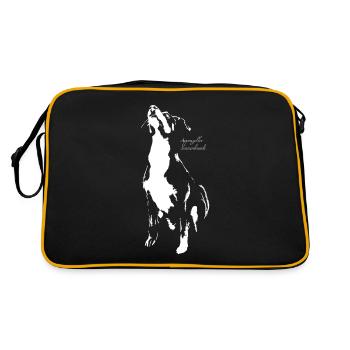 Chiens de montagne d'Appenzeller - Sac Retro - noir/or - Dos