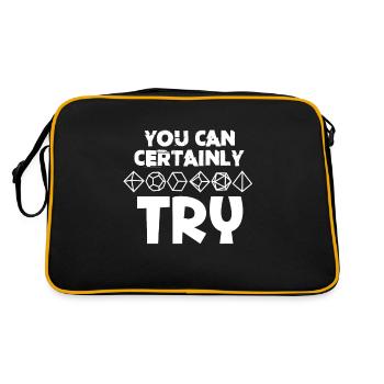 D20 Dice Fantasy Role-playing Game Gaming Gift - Retro Bag - black/gold - Back