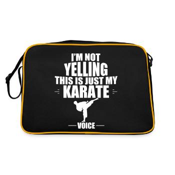 karaté - Sac Retro - noir/or - Dos