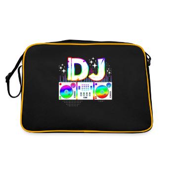 DJ - Retro Bag - black/gold - Back