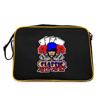 Hip Hop Classique - Sac Retro - noir/or - Dos