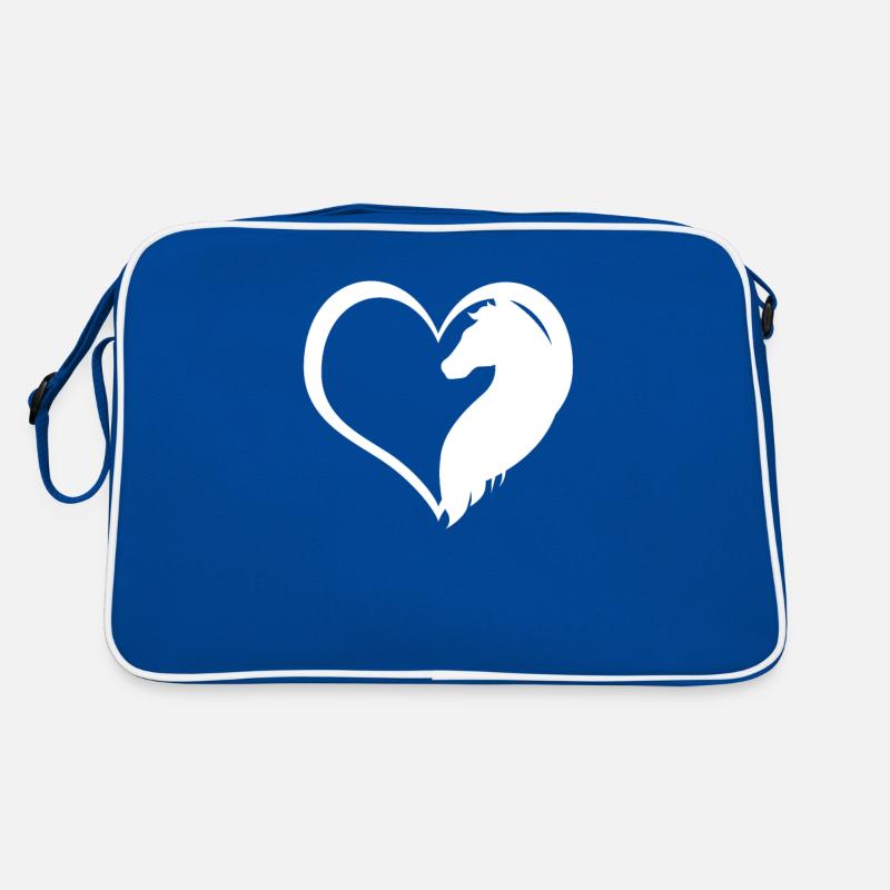 Cœur à cheval Cavalier Cavalier Sac Retro