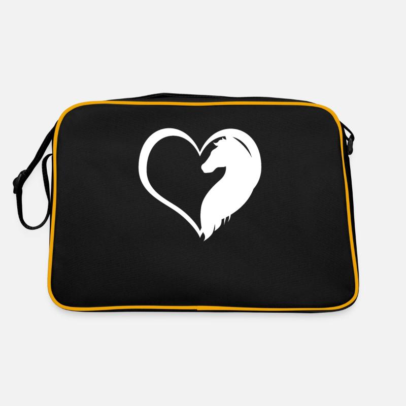 Cœur à cheval Cavalier Cavalier Sac Retro