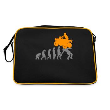 Cadeaux Funny Shirt Evolution QUAD Bike Quads - Sac Retro - noir/or - Dos