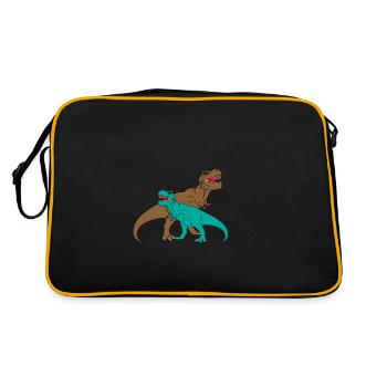 T-REX - Thyrannosaurus Rex - Retro Bag - black/gold - Back