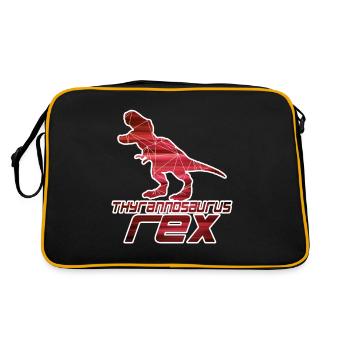 T-REX - Thyrannosaurus Rex - Retro Bag - black/gold - Back