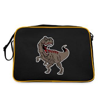 T-REX - Thyrannosaurus Rex Brown - Retro Bag - black/gold - Back
