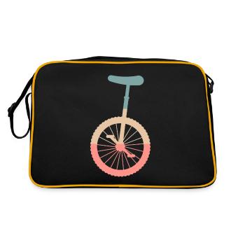 Roue de l’art cirque Idée cadeau - Sac Retro - noir/or - Dos