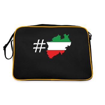 Rhénanie du Nord Westphalie - Sac Retro - noir/or - Dos