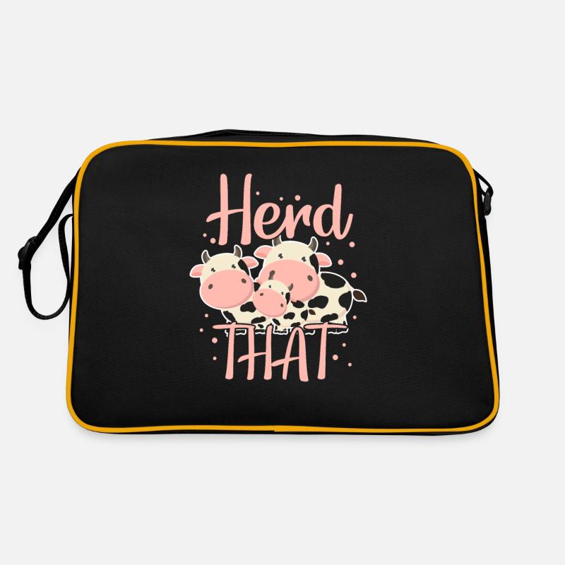 Kühe Retro Tasche