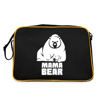 Mama Bear - Retro Bag - black/gold - Back