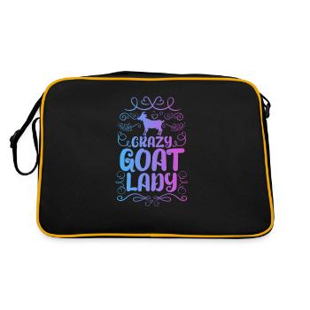 chèvre - Sac Retro - noir/or - Dos