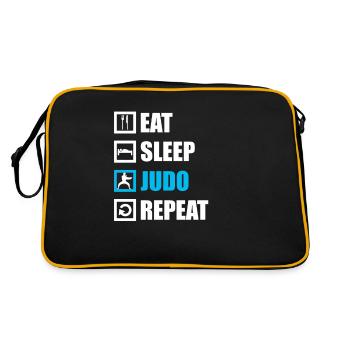 Judo - Retro Tasche - Schwarz/Gold - Hinten