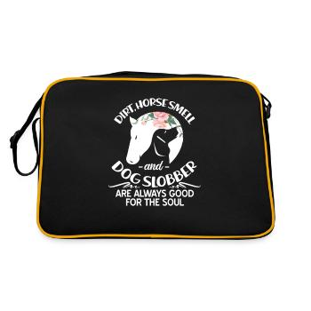 Horse dog - Retro Bag - black/gold - Back