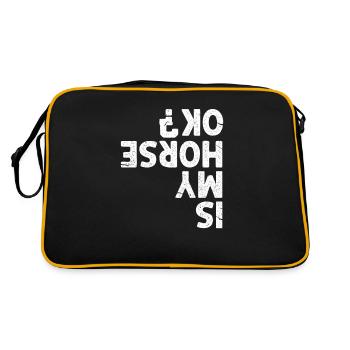 Cavalier Show Jumping Cavalier Cadeau - Sac Retro - noir/or - Dos