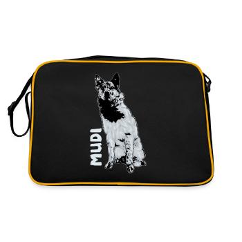 Mudi - Sac Retro - noir/or - Dos