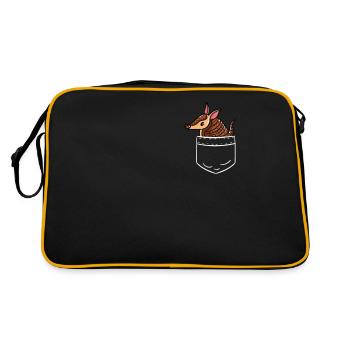 Tatou Armadillos Pocket Shirt Poche Cadeau - Sac Retro - noir/or - Dos