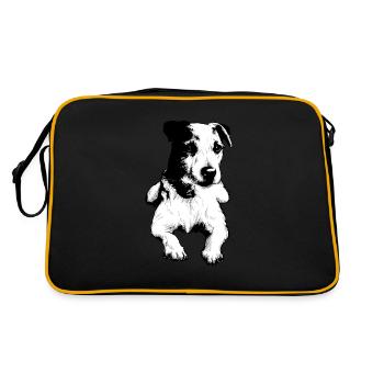 Parson Russell Terrier Jack Russell - Sac Retro - noir/or - Dos