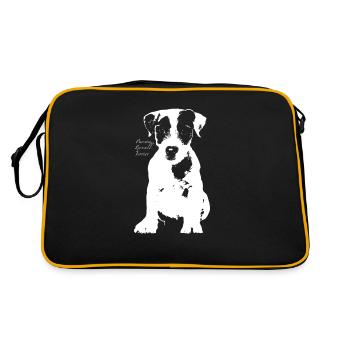 Parson Russell Terrier Jack Russell - Sac Retro - noir/or - Dos